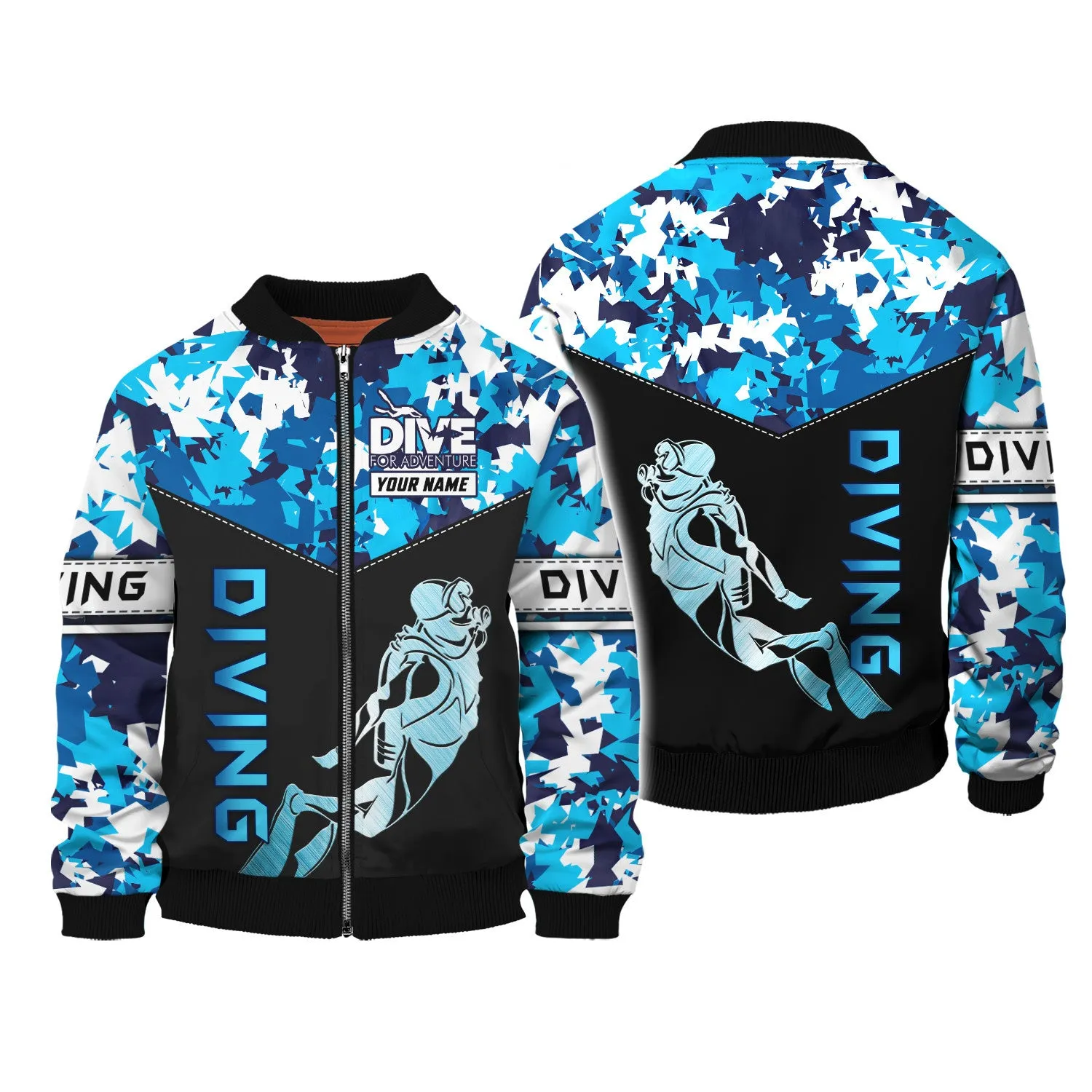 Dive For Adventure, Scuba Diving 3D All Over Printed Tshirt Hoodie