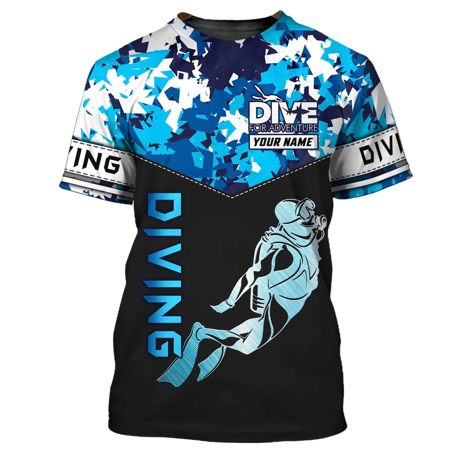 Dive For Adventure, Scuba Diving 3D All Over Printed Tshirt Hoodie