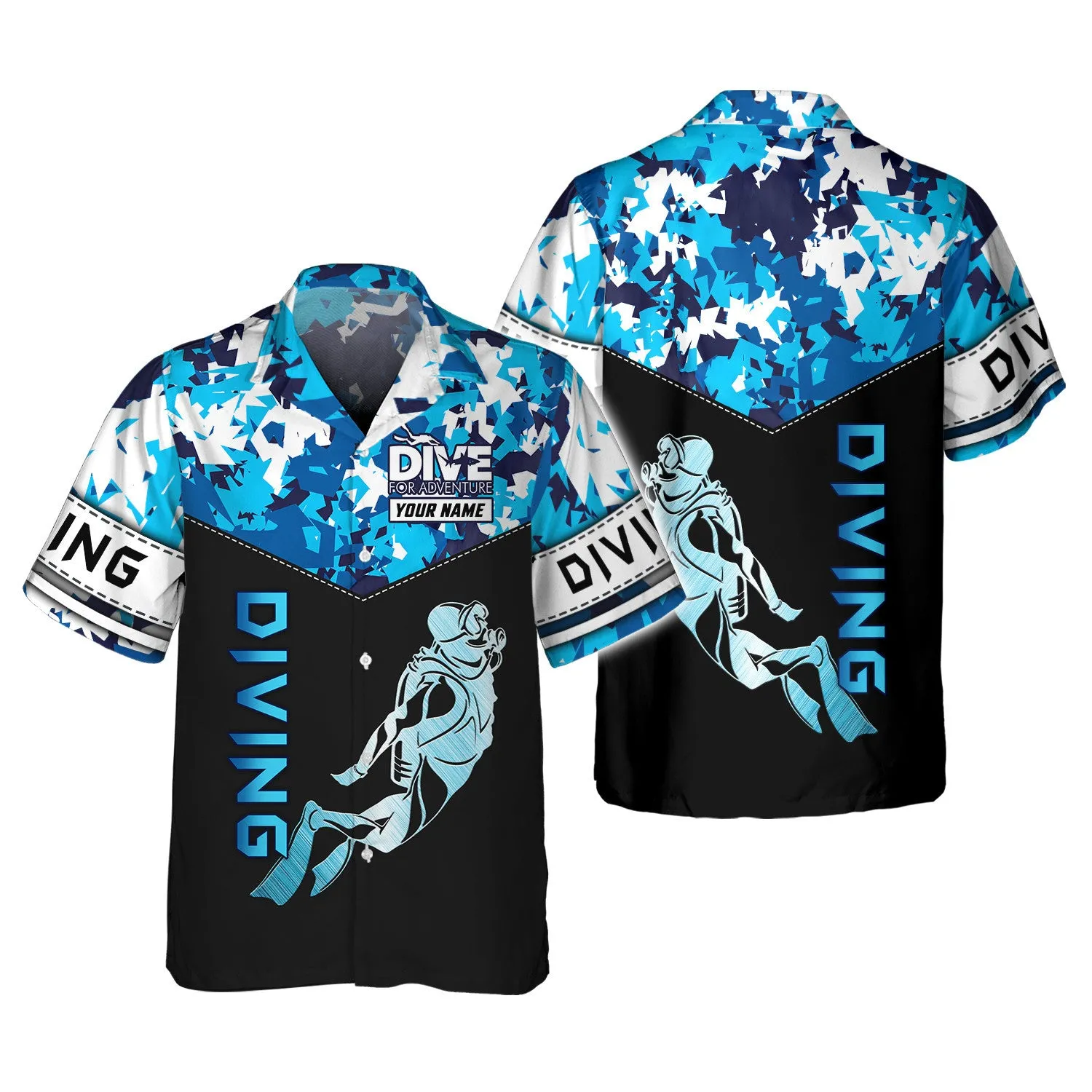 Dive For Adventure, Scuba Diving 3D All Over Printed Tshirt Hoodie