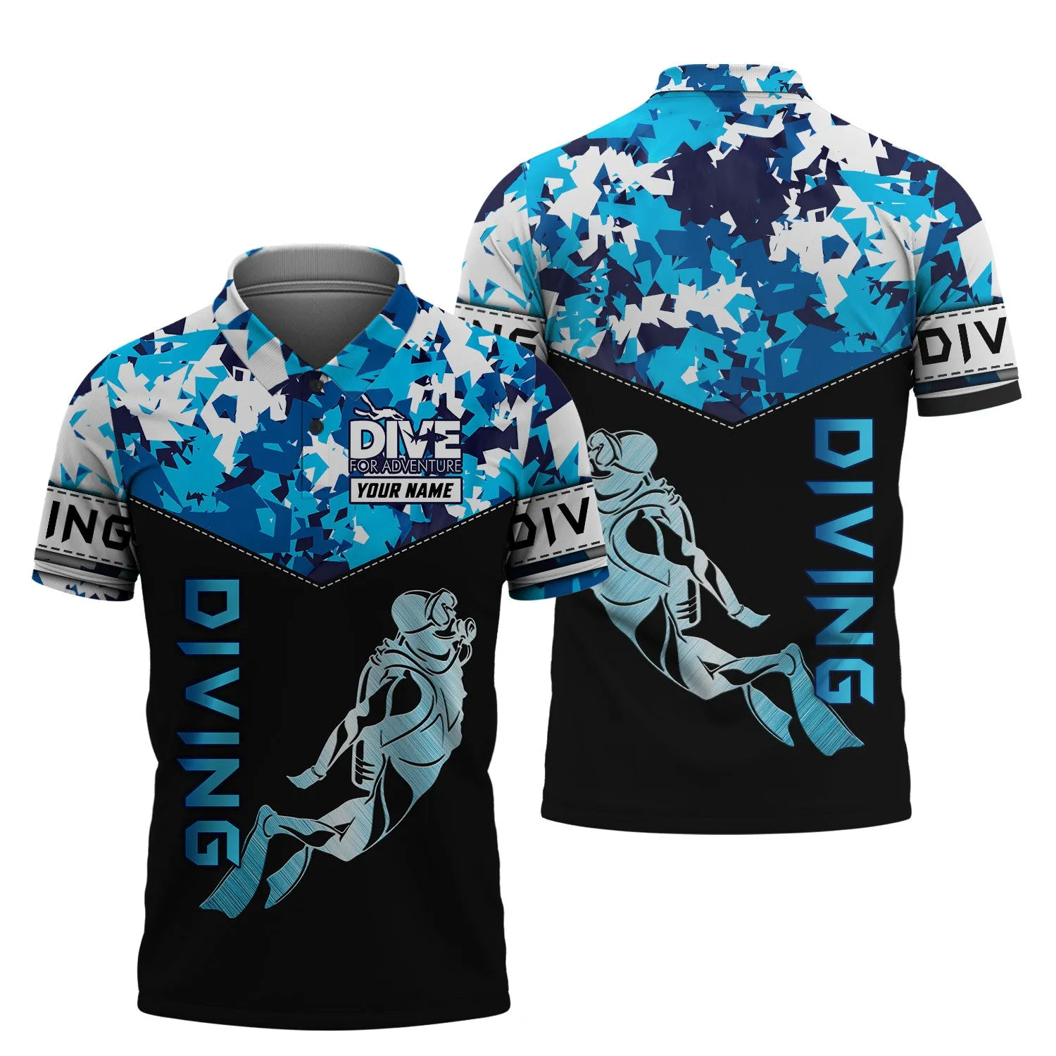Dive For Adventure, Scuba Diving 3D All Over Printed Tshirt Hoodie