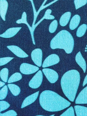 Dog Bandanas - Tropical Paw - Aqua