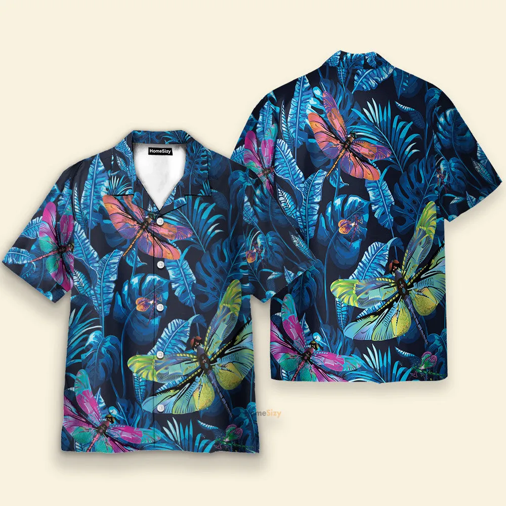 Dragonfly Tropical Men's Button's Up Shirts - Hawaiian Shirt