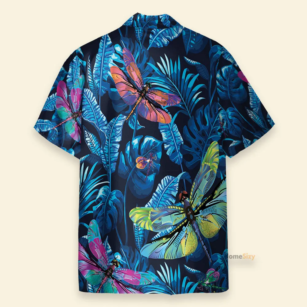 Dragonfly Tropical Men's Button's Up Shirts - Hawaiian Shirt