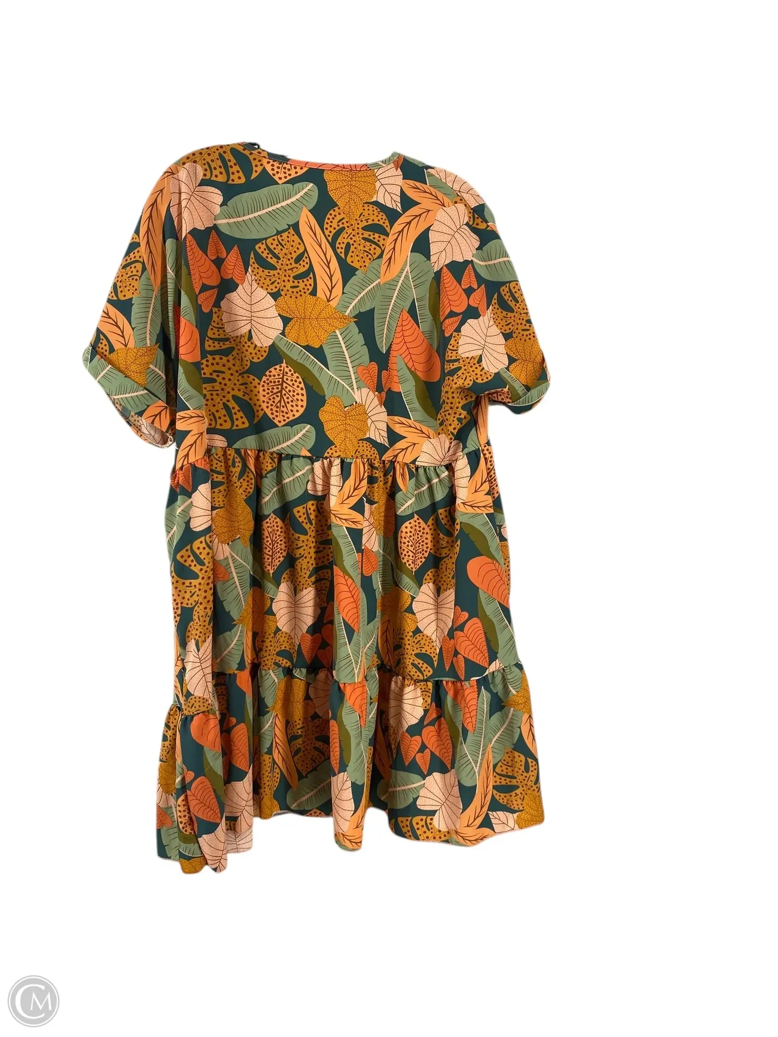 Dress Casual Short By Shein In Tropical Print, Size: Xl