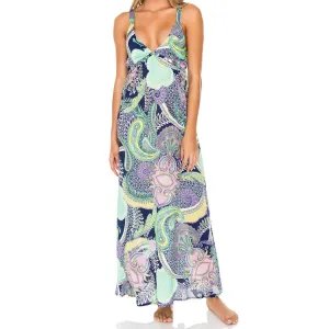DYNASTY - V Neck Long Dress