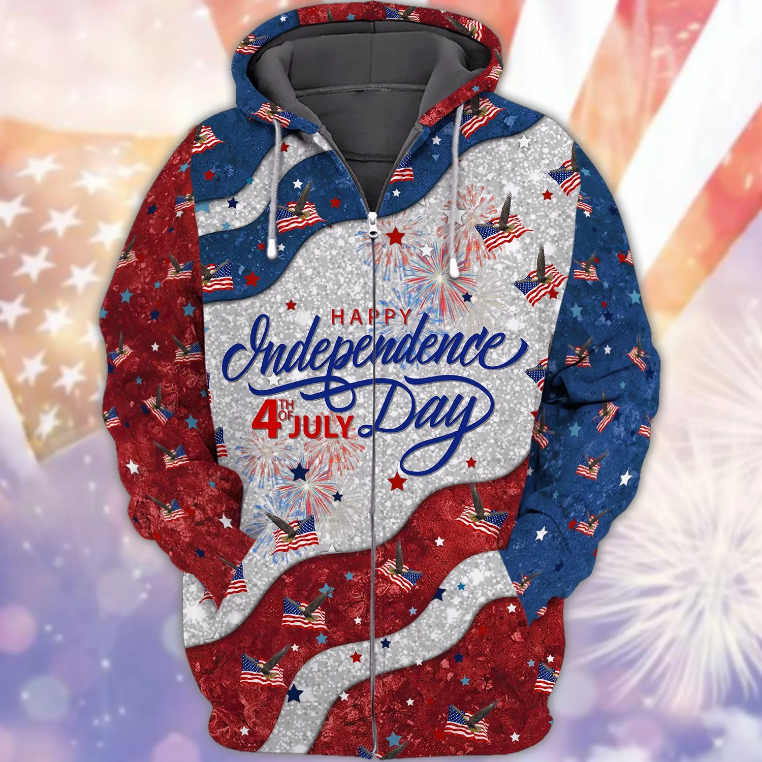 Eagle American Hawaiian Shirt - Independence Day Is Coming - 3D Full Print