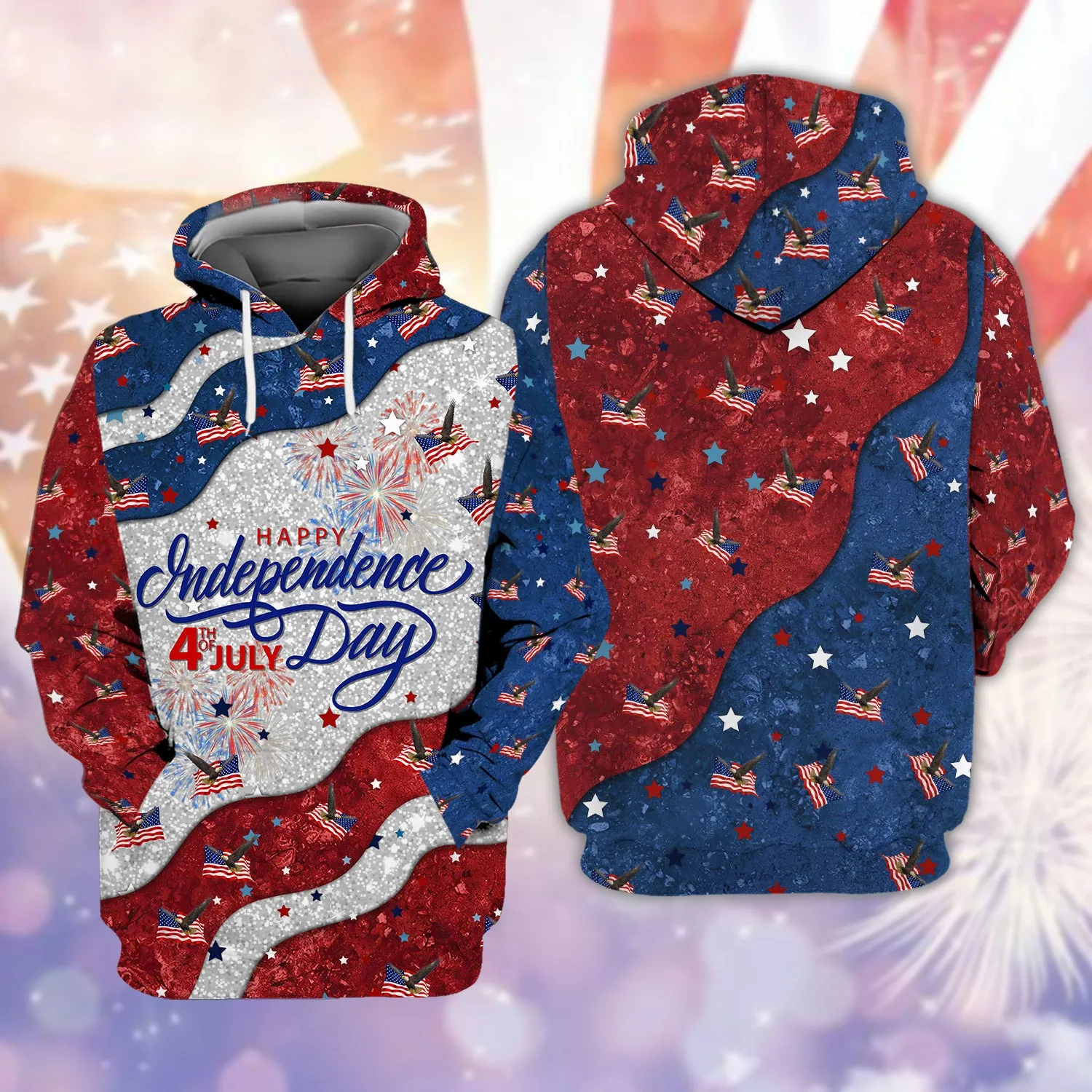 Eagle American Hawaiian Shirt - Independence Day Is Coming - 3D Full Print