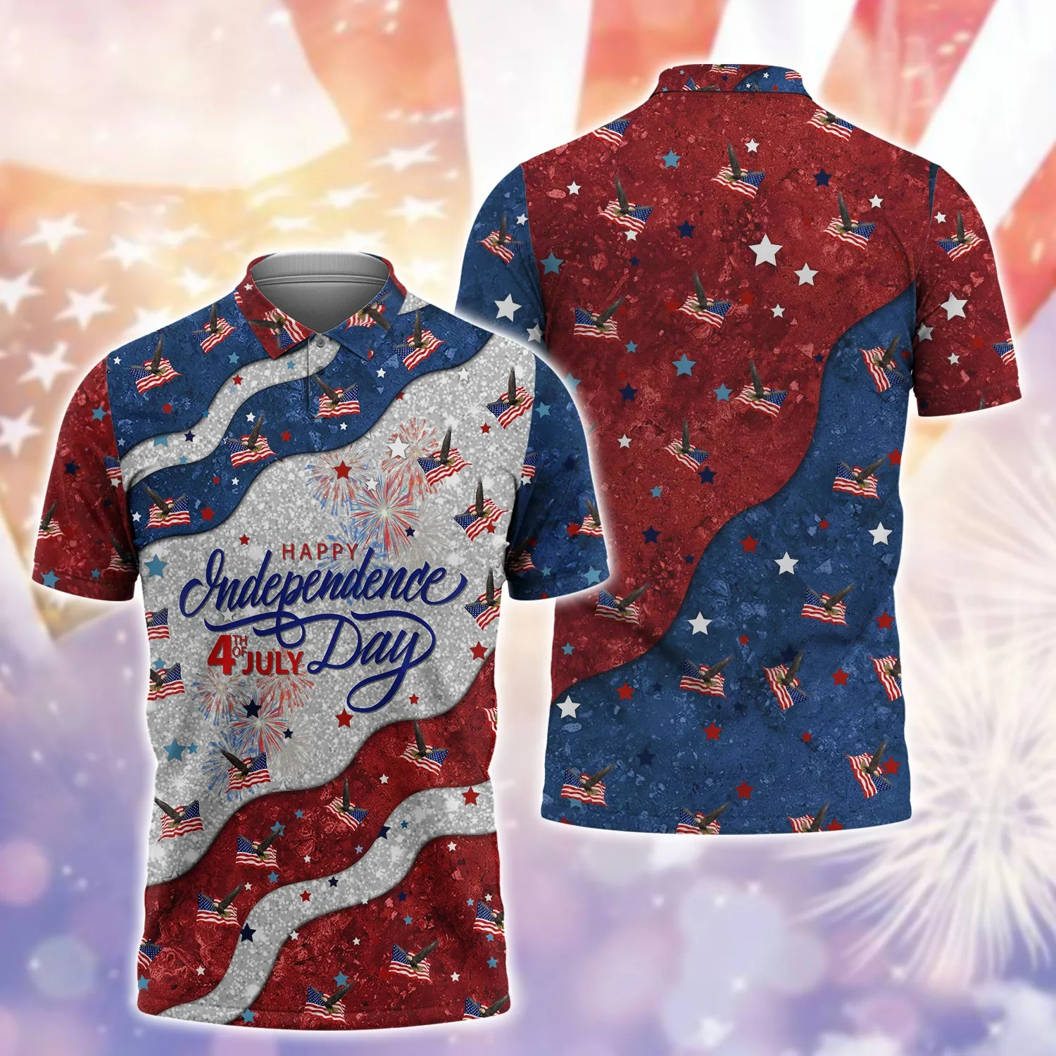 Eagle American Hawaiian Shirt - Independence Day Is Coming - 3D Full Print