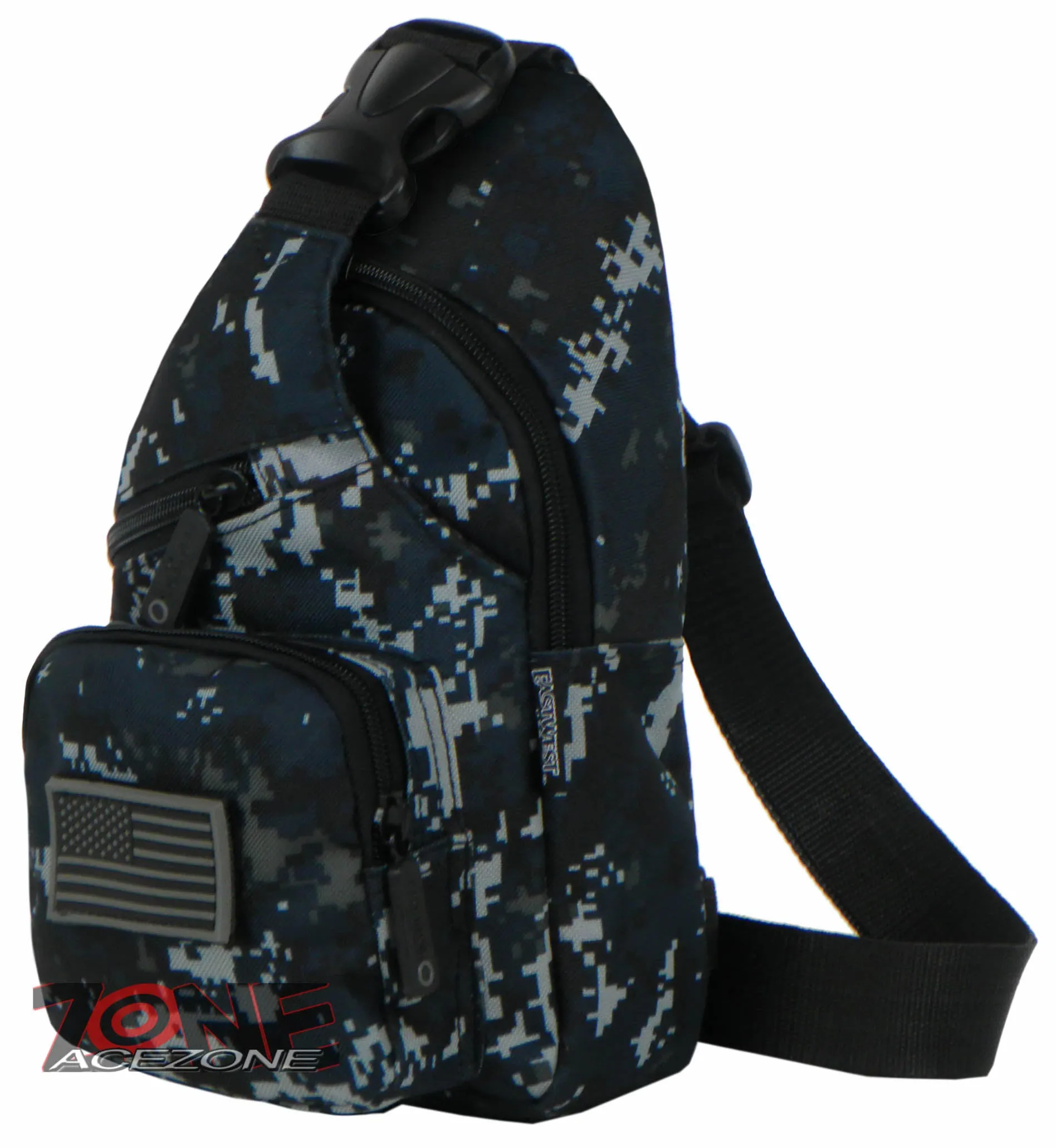 East West USA Tactical Military Sling Chest Utility Pack Bag RTC528 NAVY ACU