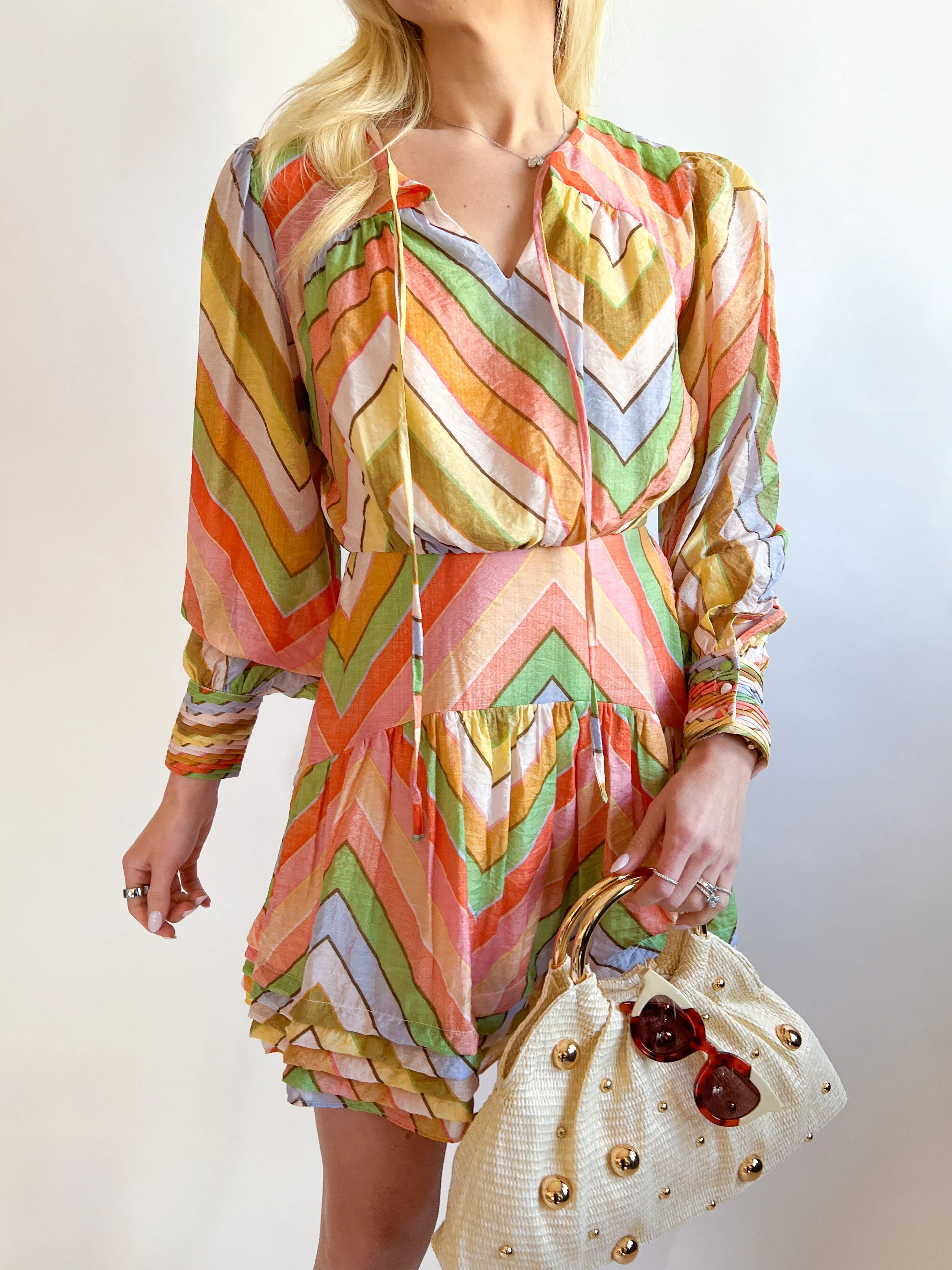 Emerie Striped Mini Dress