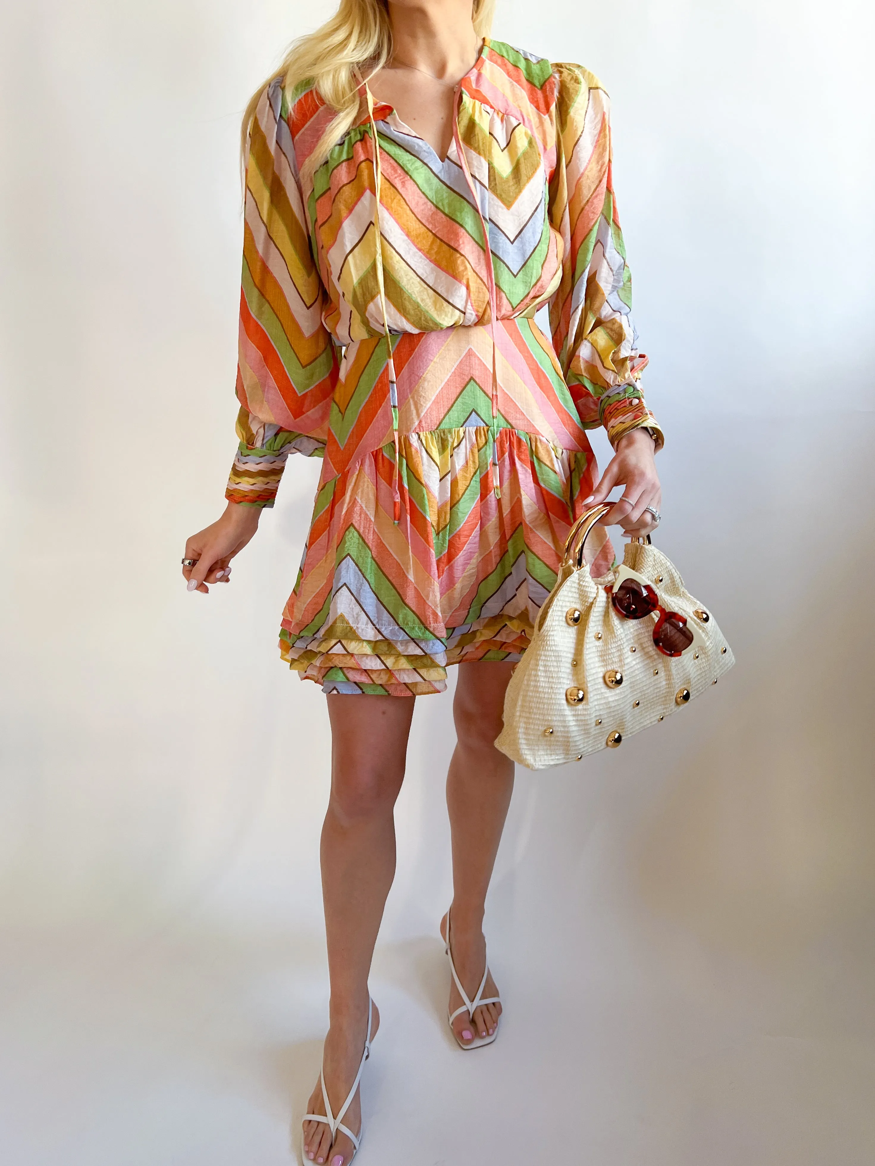 Emerie Striped Mini Dress