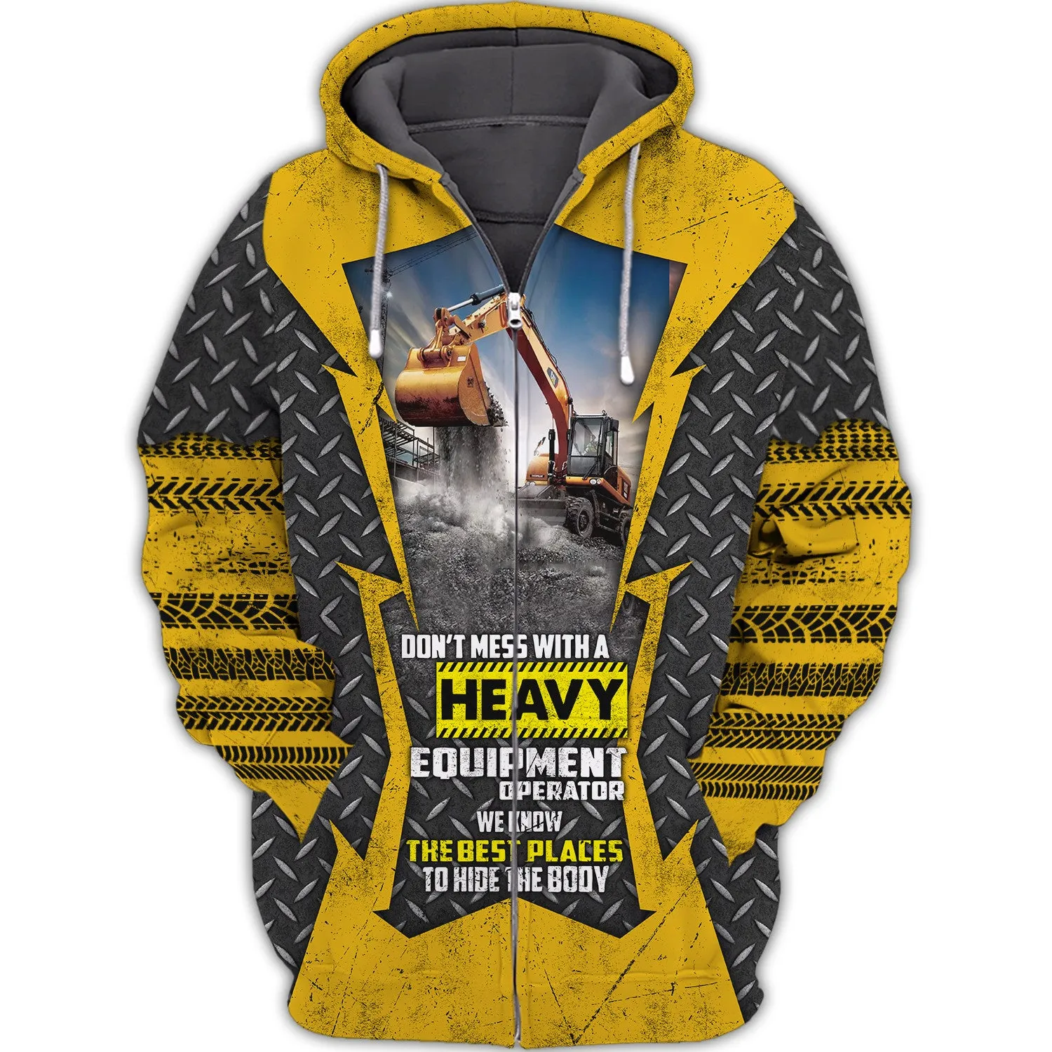 Excavator 3D All Over Printed Shirts 223