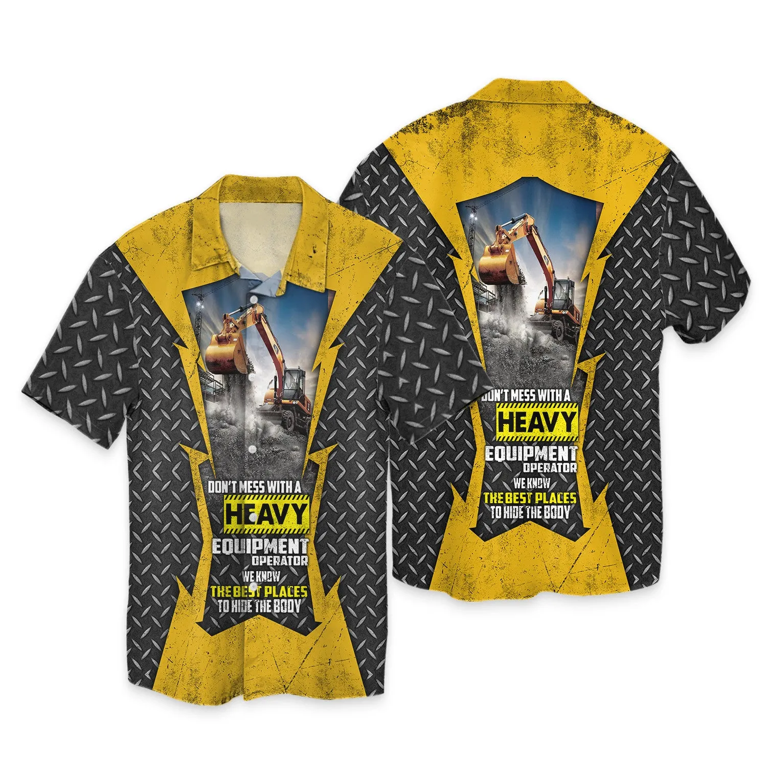 Excavator 3D All Over Printed Shirts 223