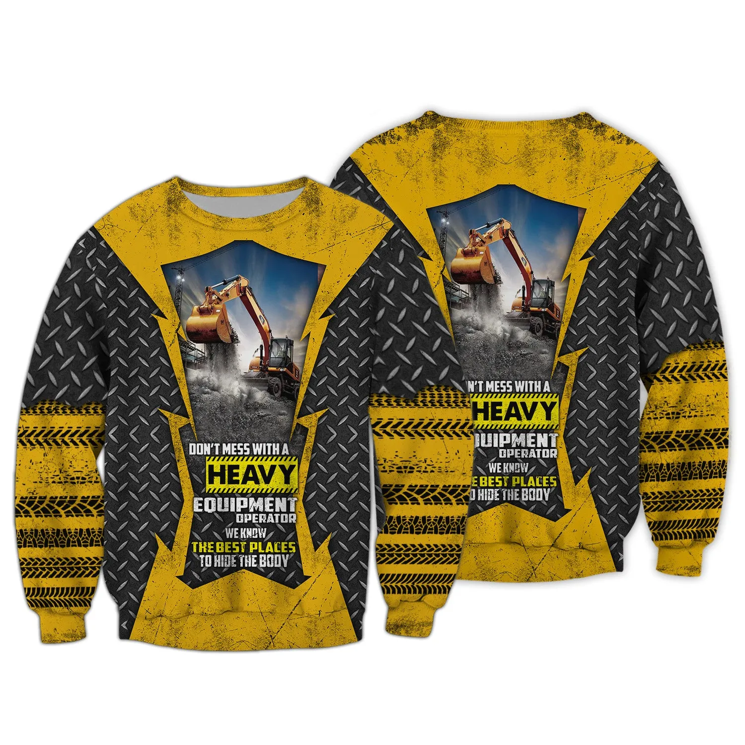 Excavator 3D All Over Printed Shirts 223