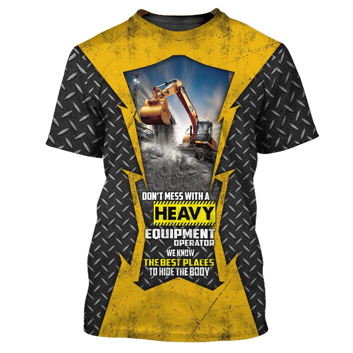 Excavator 3D All Over Printed Shirts 223