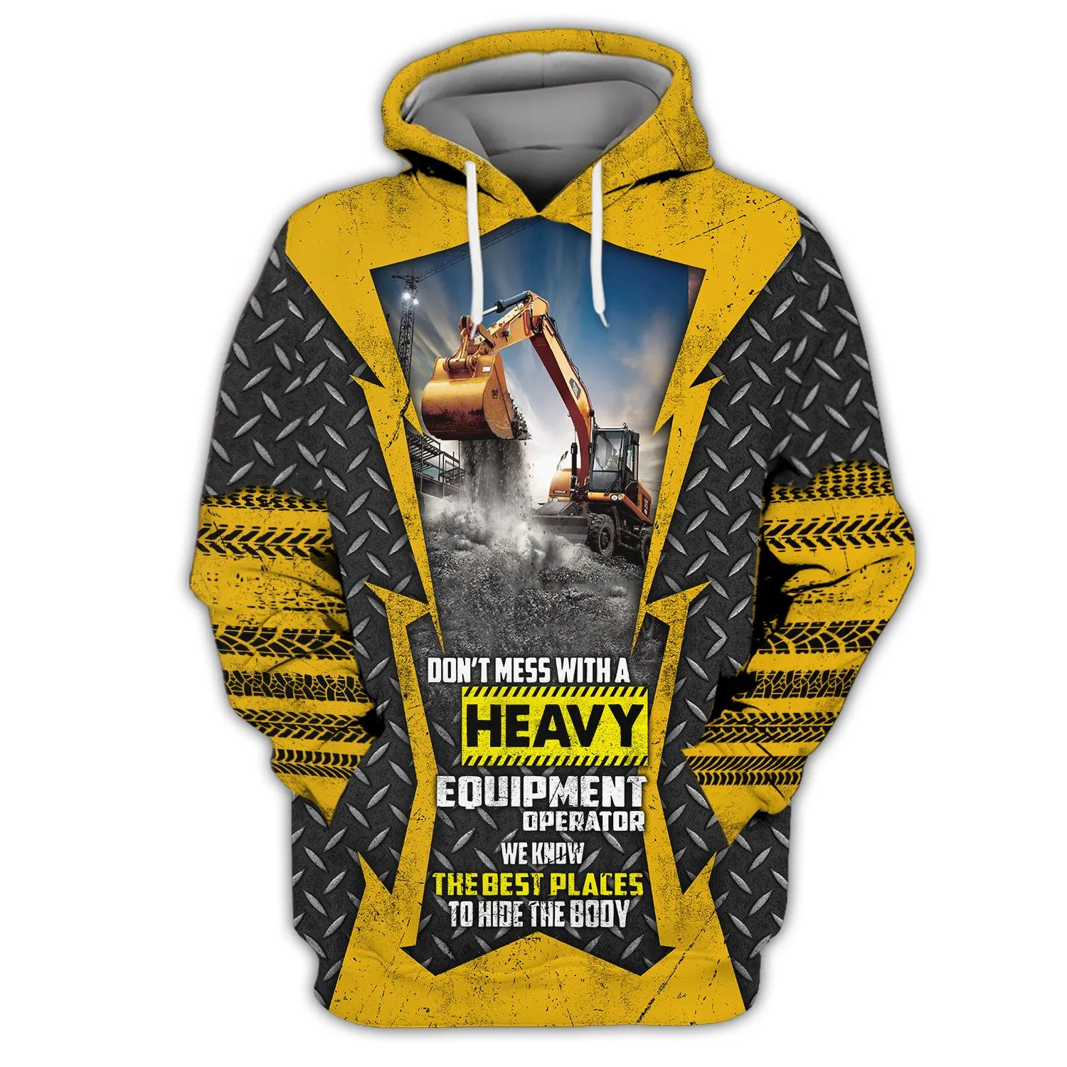 Excavator 3D All Over Printed Shirts 223