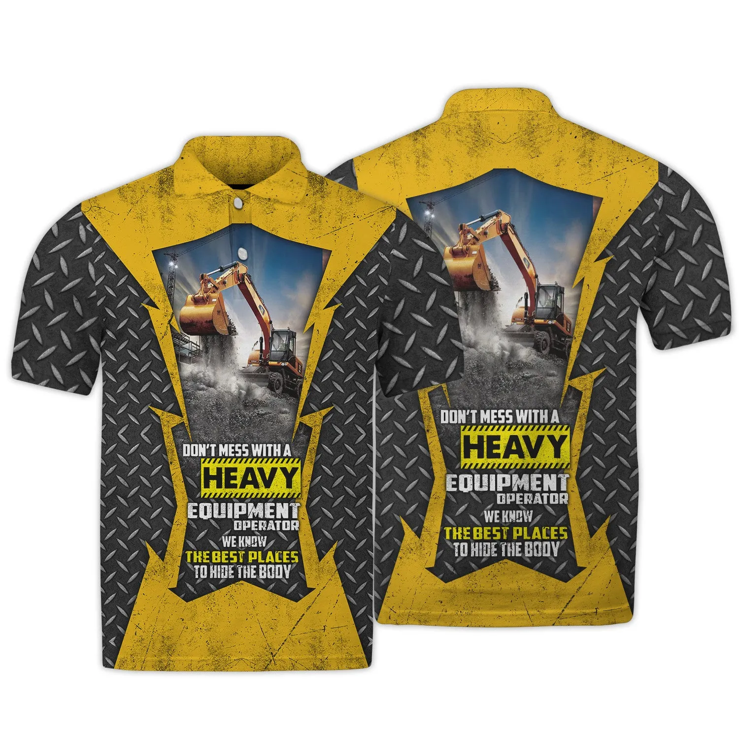 Excavator 3D All Over Printed Shirts 223