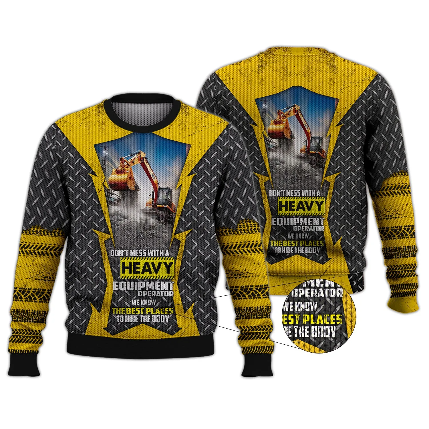 Excavator 3D All Over Printed Shirts 223