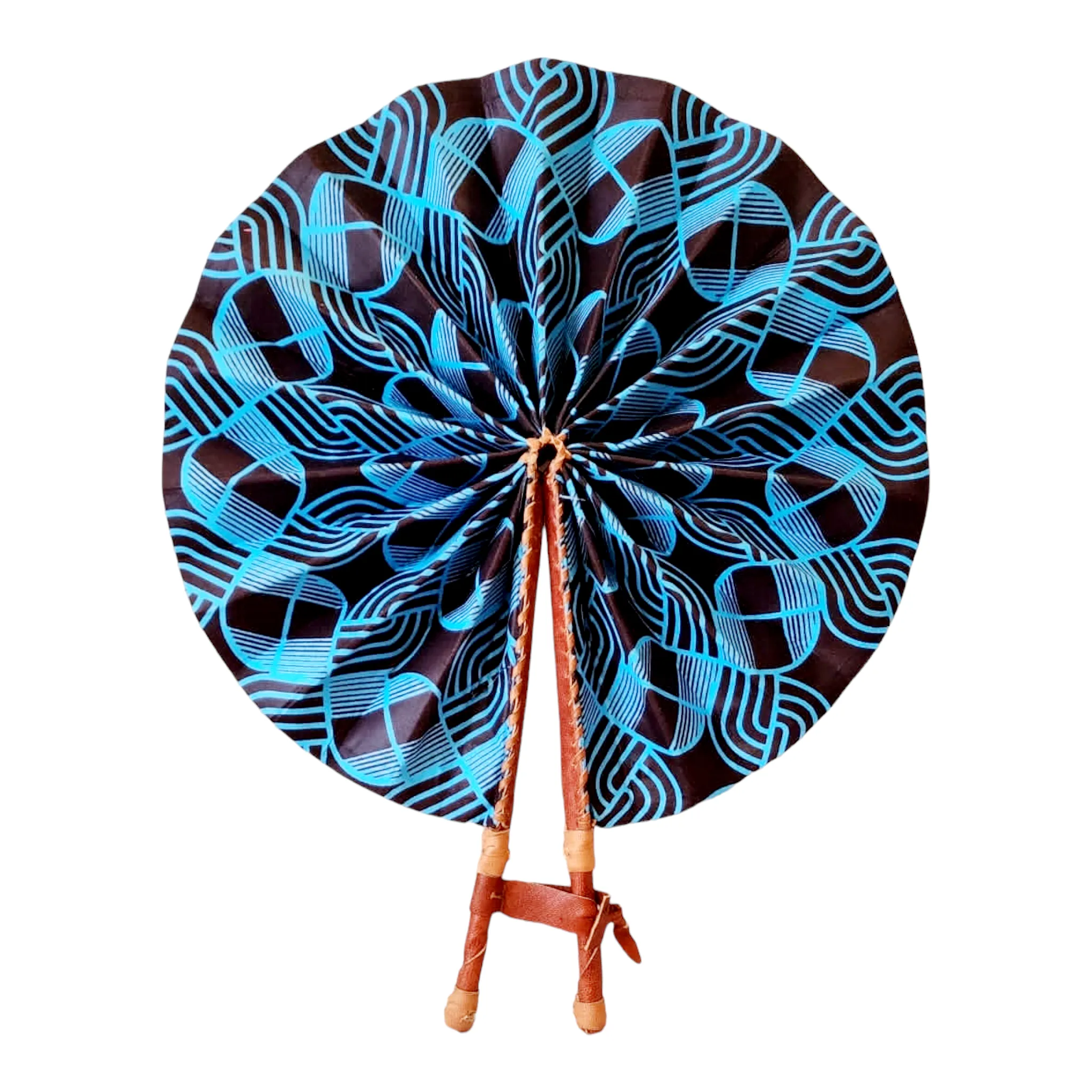 Fan - African Fabric Foldable (STANDARD)