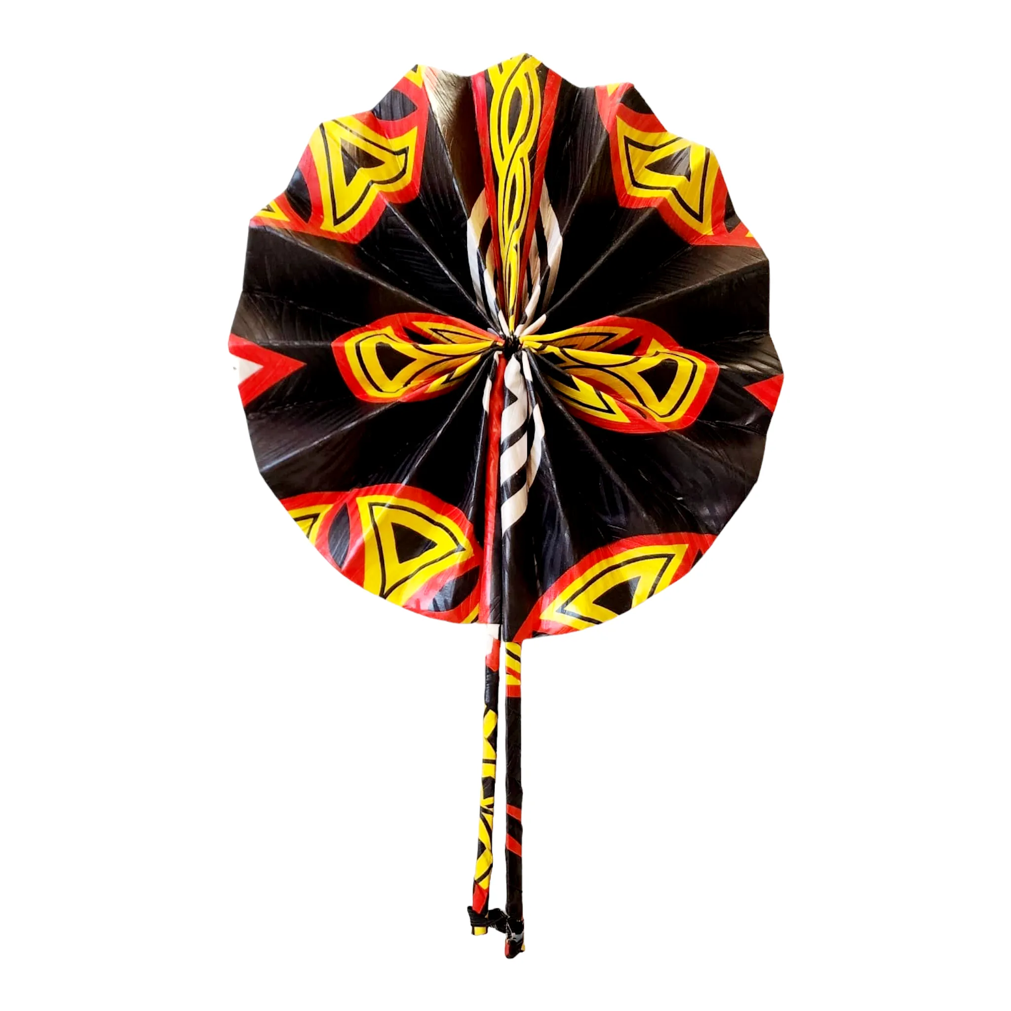 Fan - African Fabric Foldable (STANDARD)