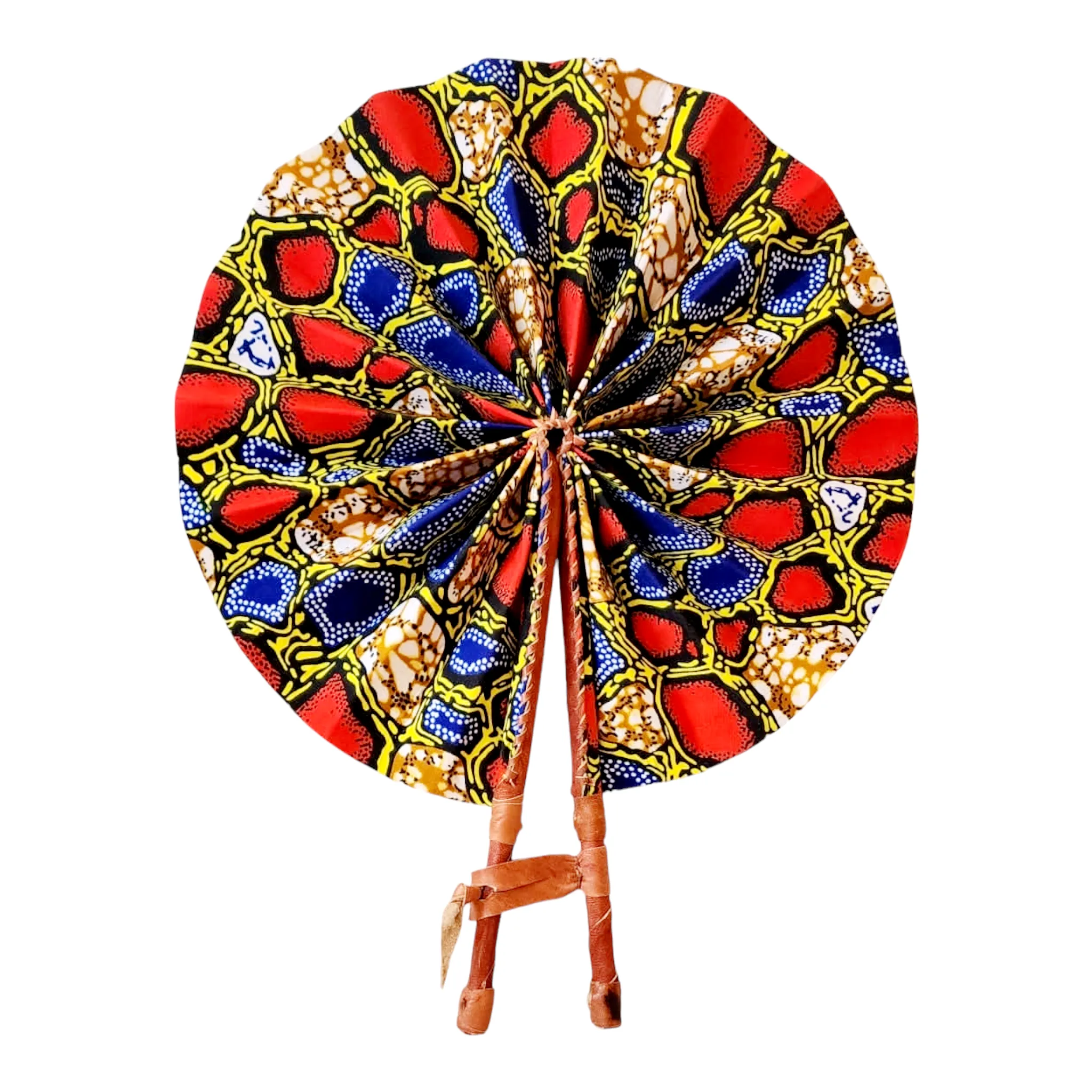 Fan - African Fabric Foldable (STANDARD)