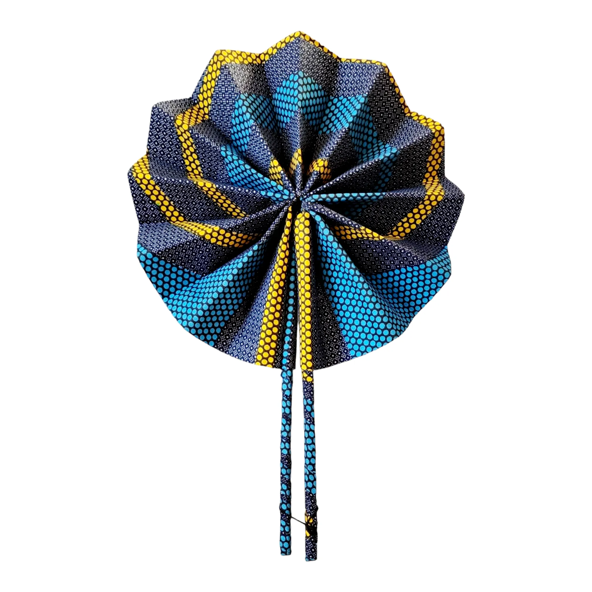 Fan - African Fabric Foldable (STANDARD)