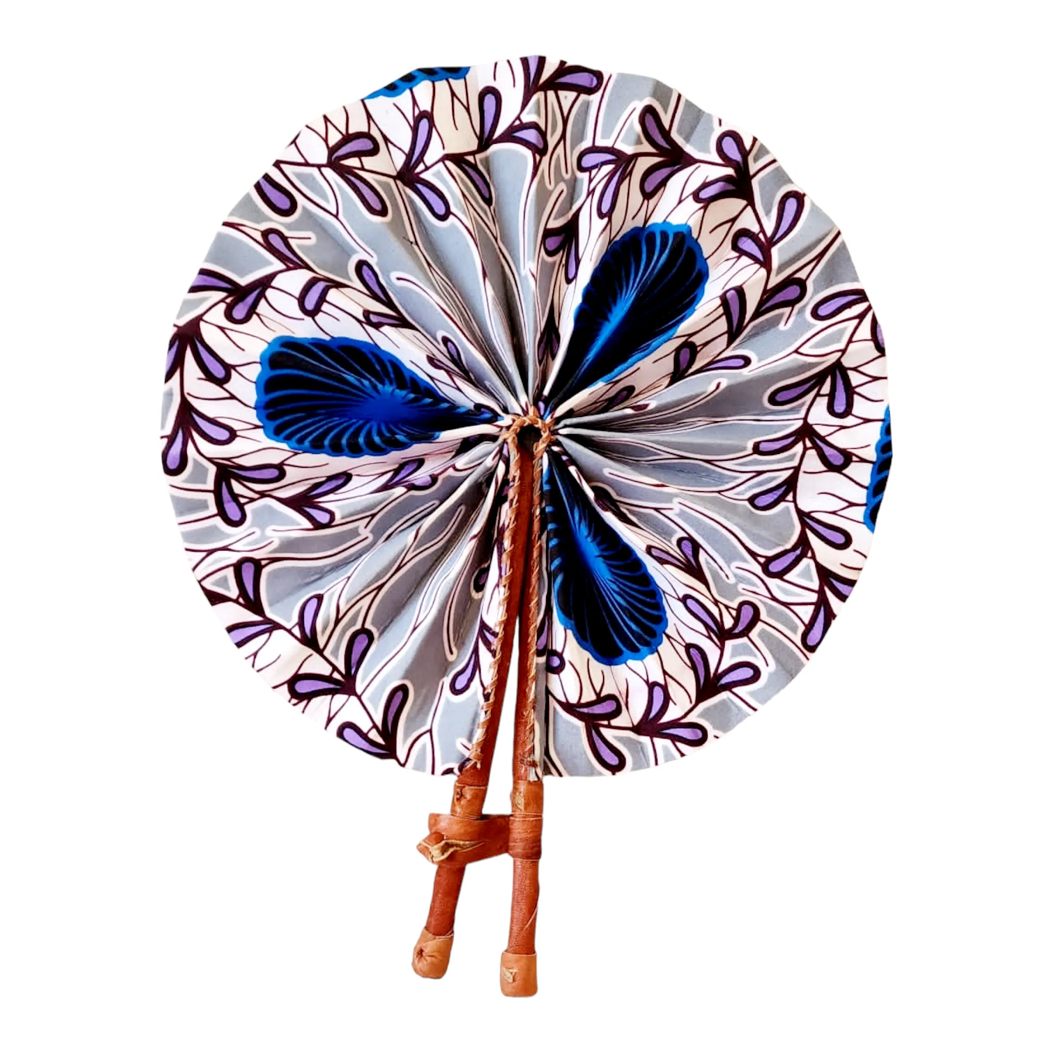 Fan - African Fabric Foldable (STANDARD)