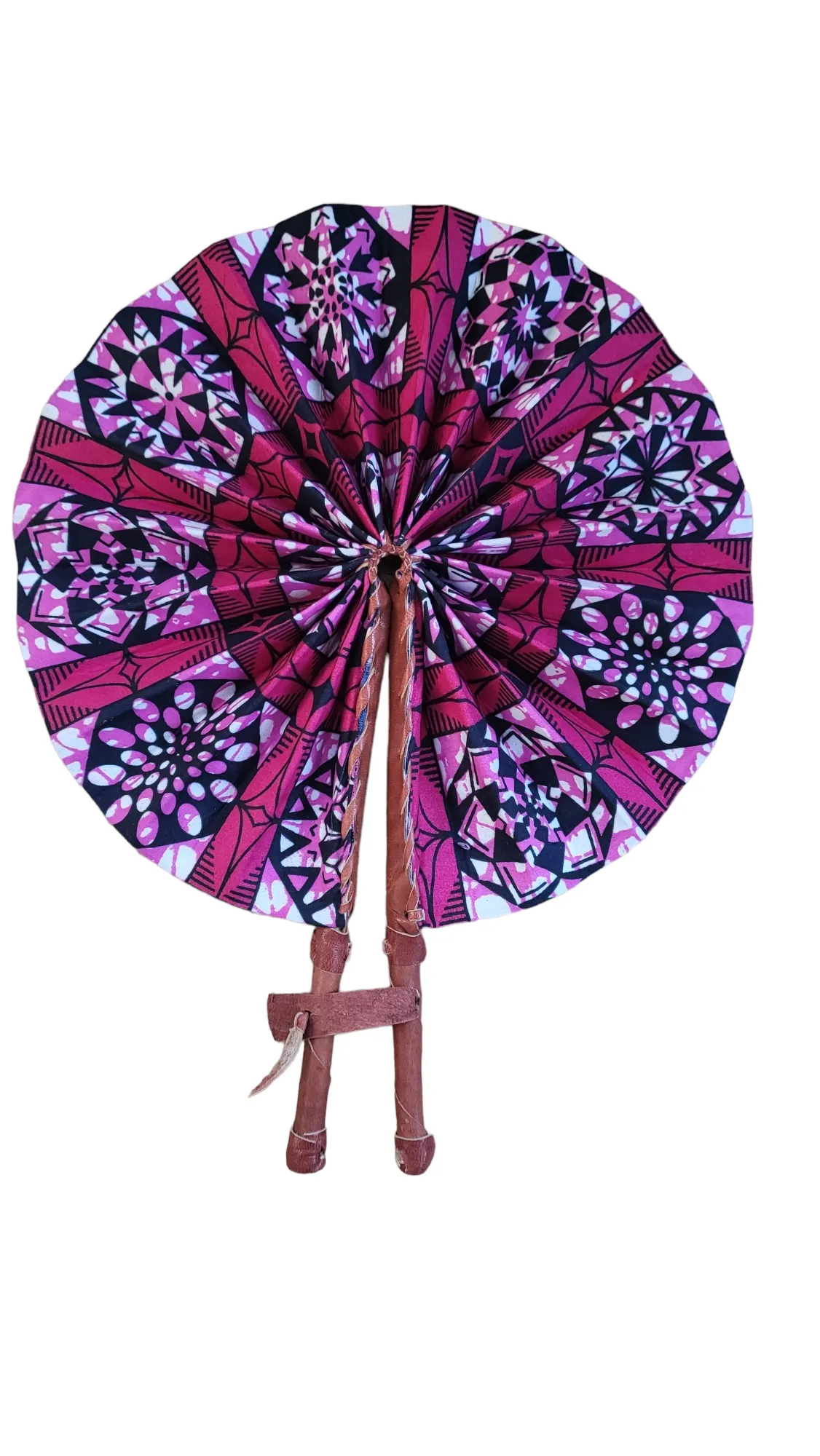 Fan - African Fabric Foldable (STANDARD)