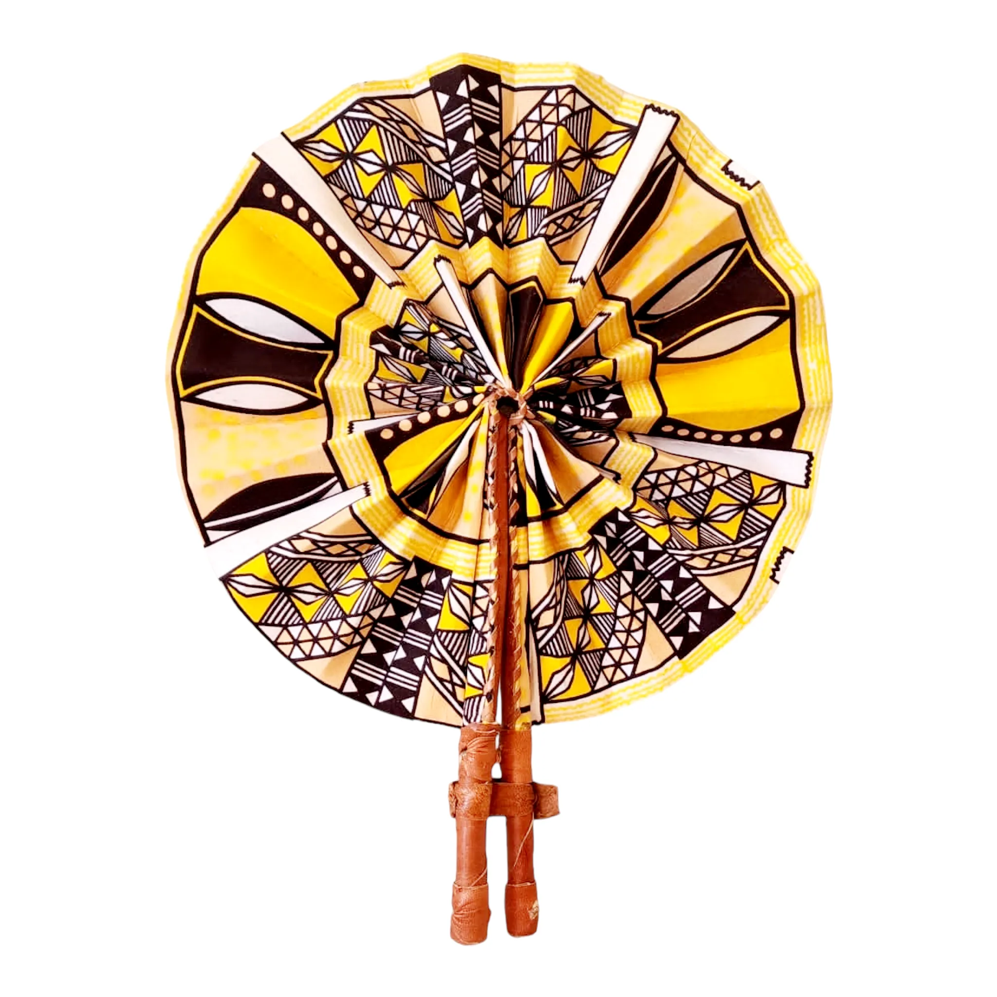 Fan - African Fabric Foldable (STANDARD)