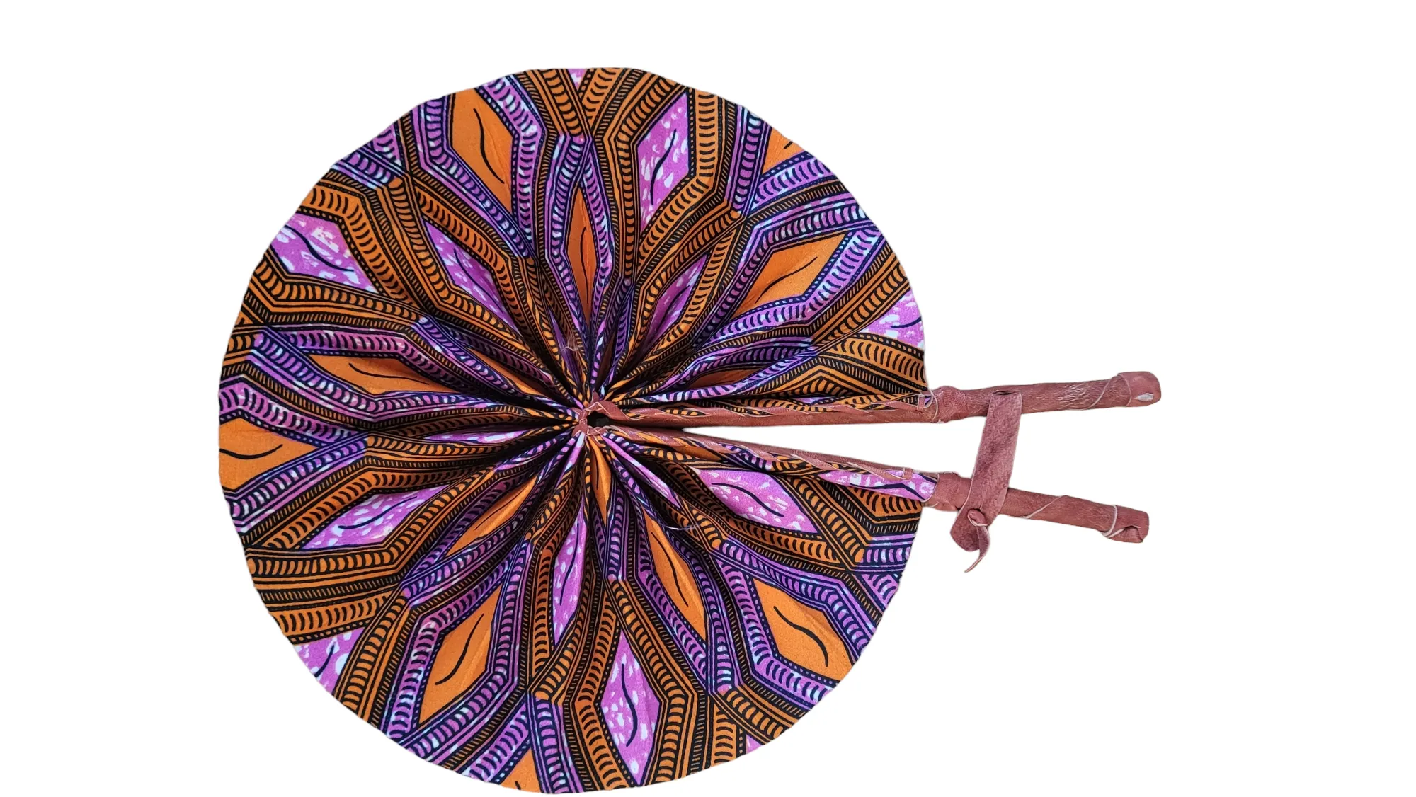 Fan - African Fabric Foldable (STANDARD)