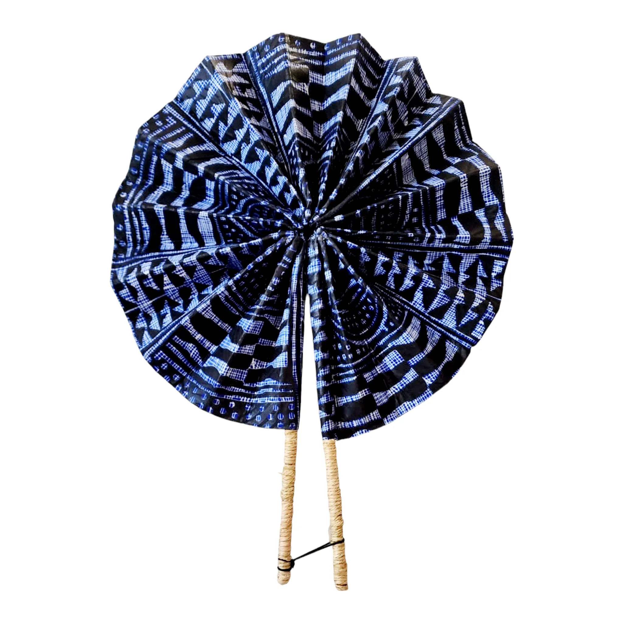 Fan - African Fabric Foldable (STANDARD)