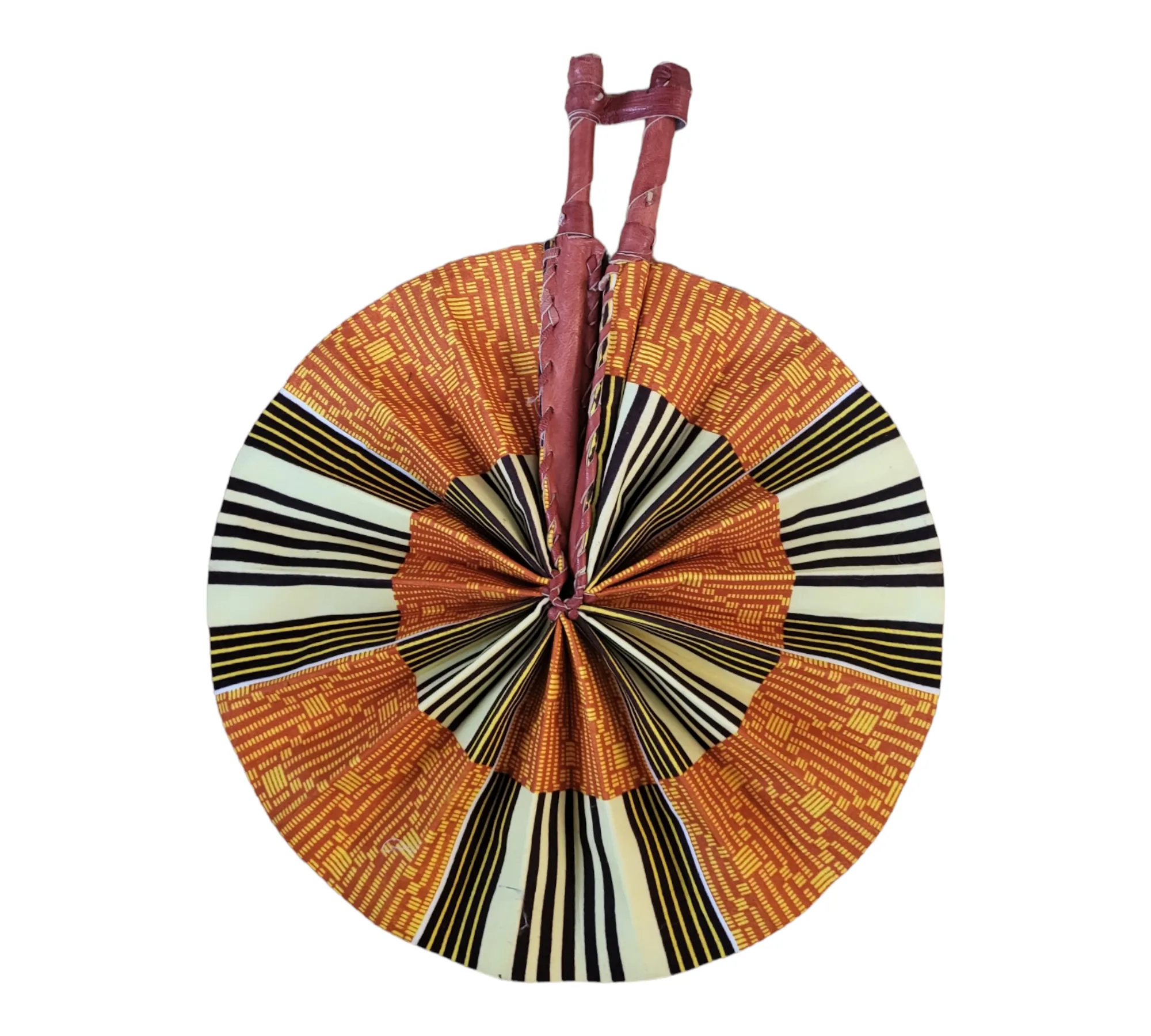 Fan - African Fabric Foldable (STANDARD)