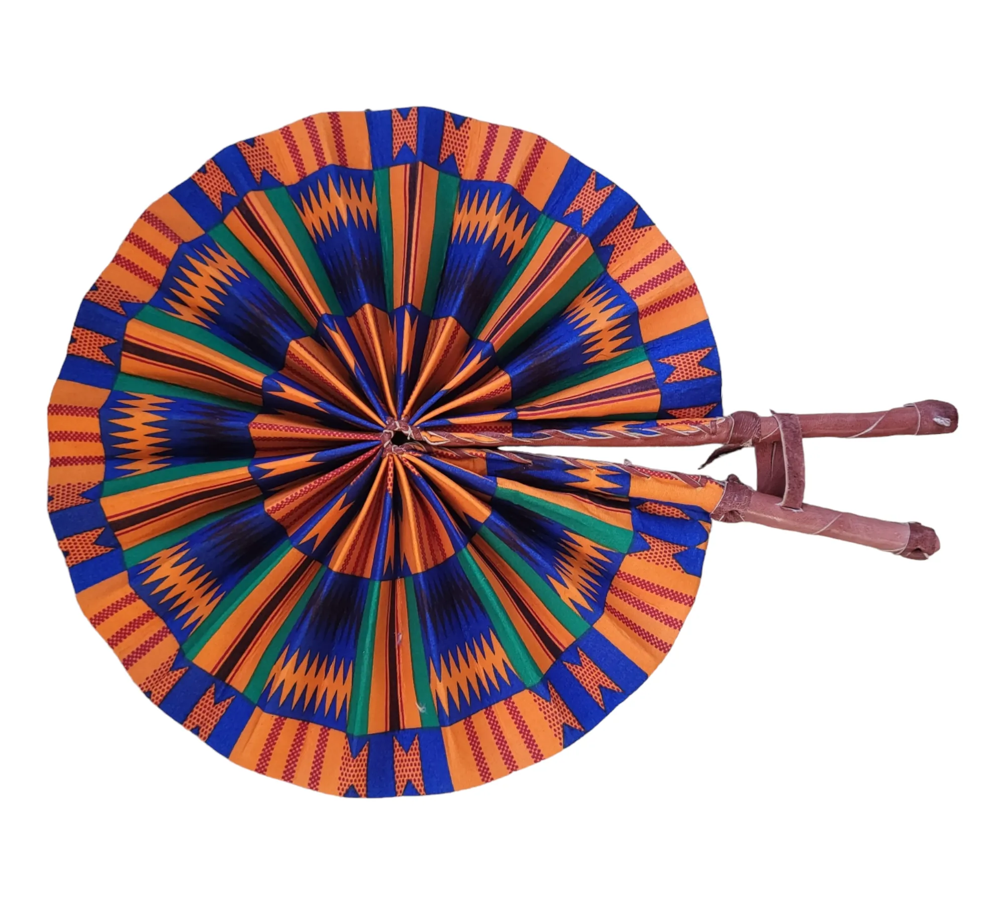 Fan - African Fabric Foldable (STANDARD)