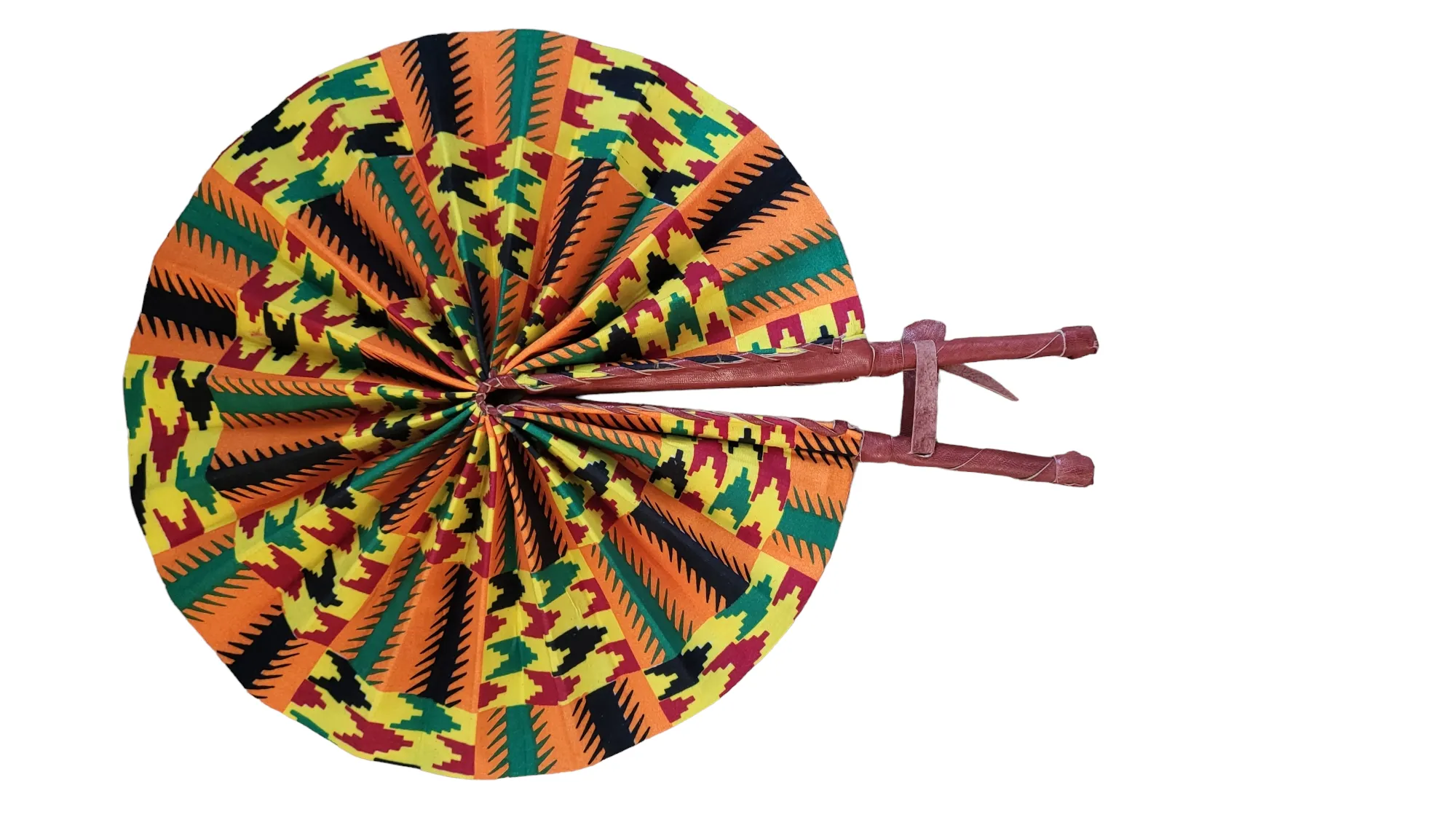 Fan - African Fabric Foldable (STANDARD)