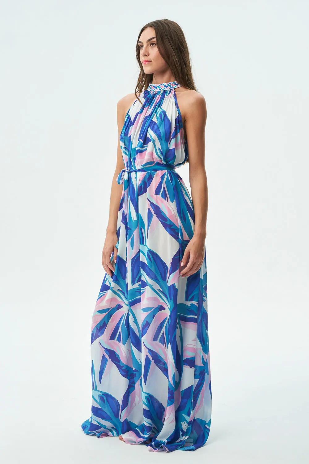 FANE DRESS - GENUS MUSA BLUE
