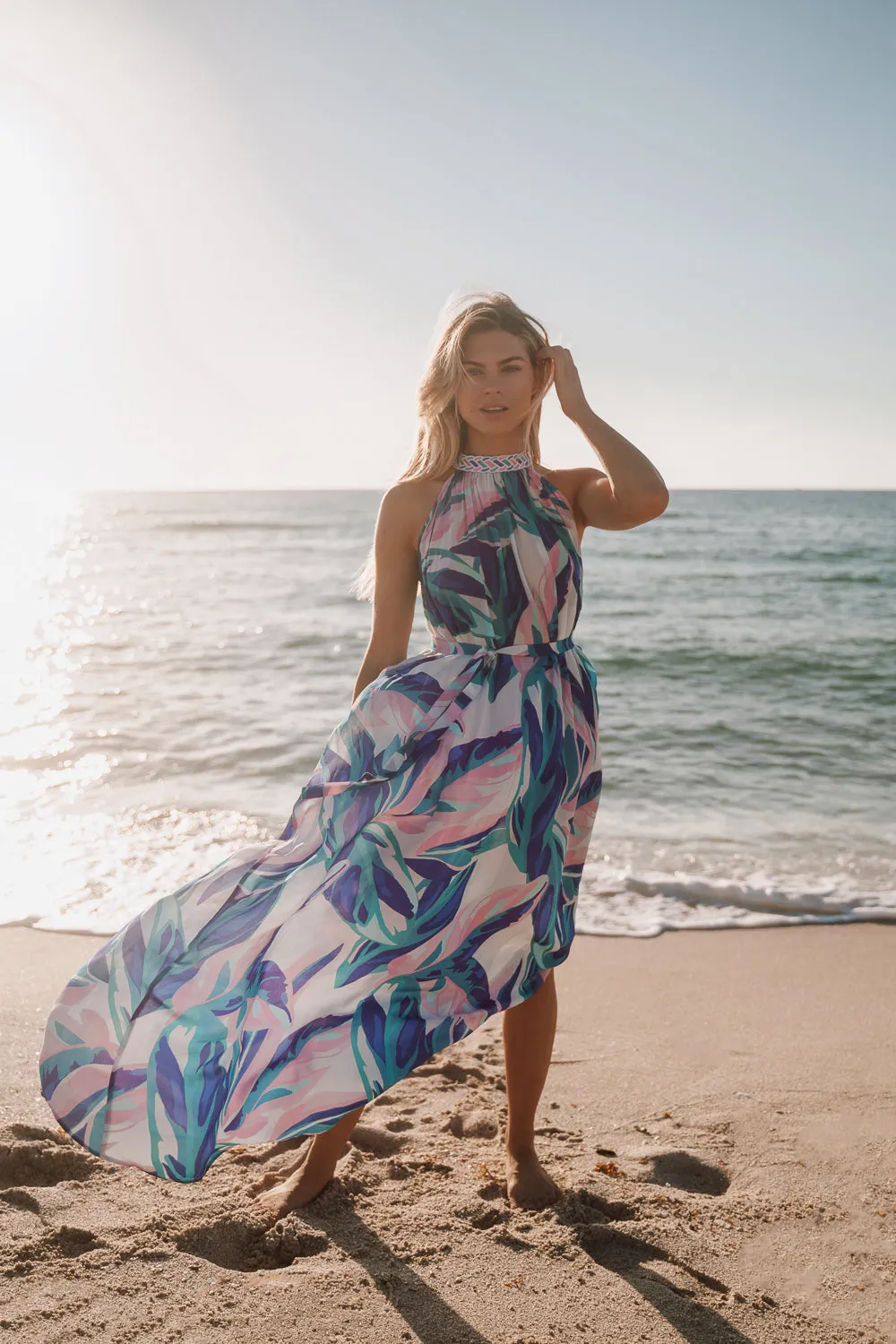 FANE DRESS - GENUS MUSA BLUE