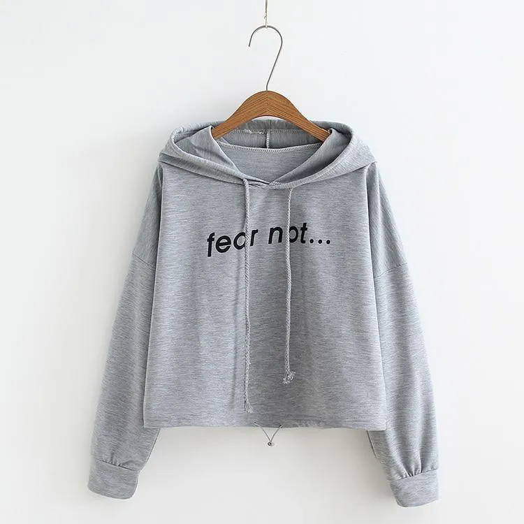 'Fear Not' Crop Hoodies