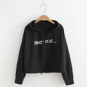 'Fear Not' Crop Hoodies