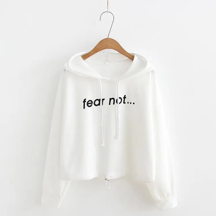 'Fear Not' Crop Hoodies