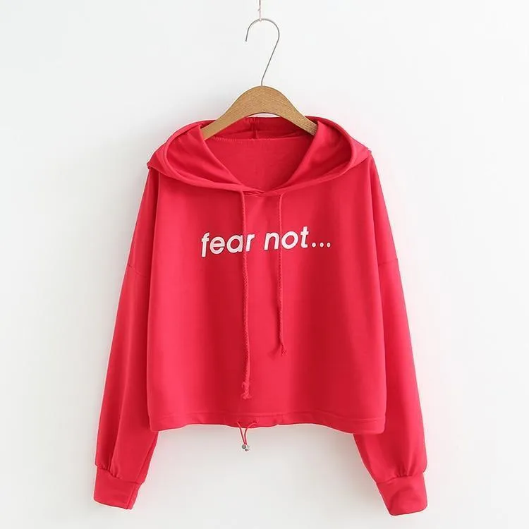'Fear Not' Crop Hoodies