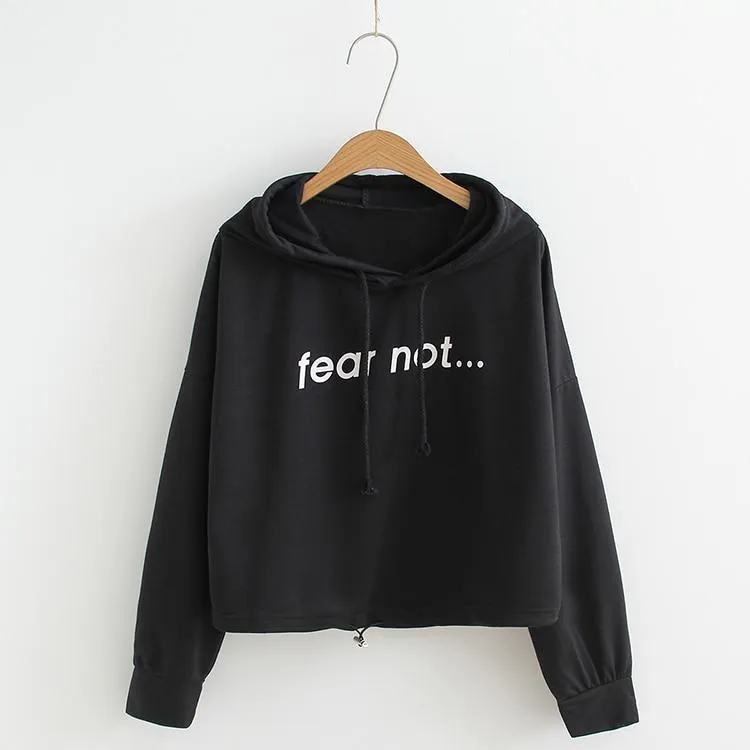 'Fear Not' Crop Hoodies