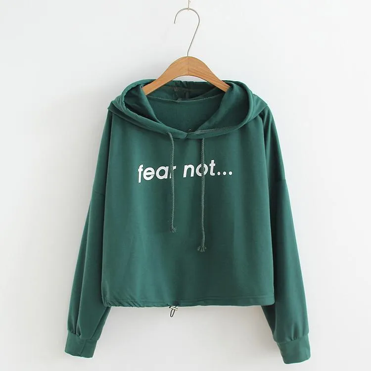 'Fear Not' Crop Hoodies