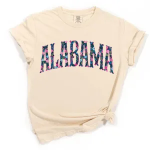 Floral Alabama Arch Short Sleeve T-Shirt