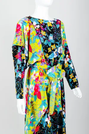 Floral Print Batwing Dress