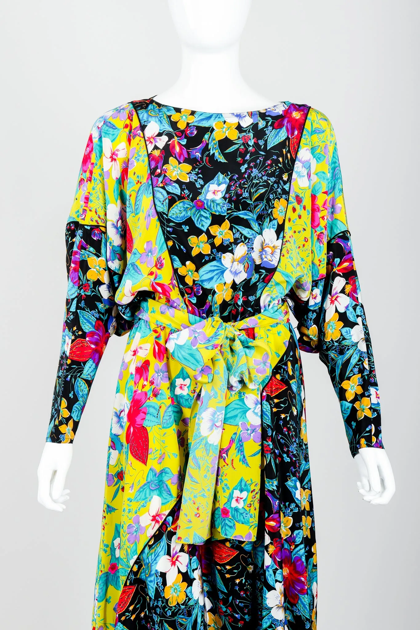 Floral Print Batwing Dress