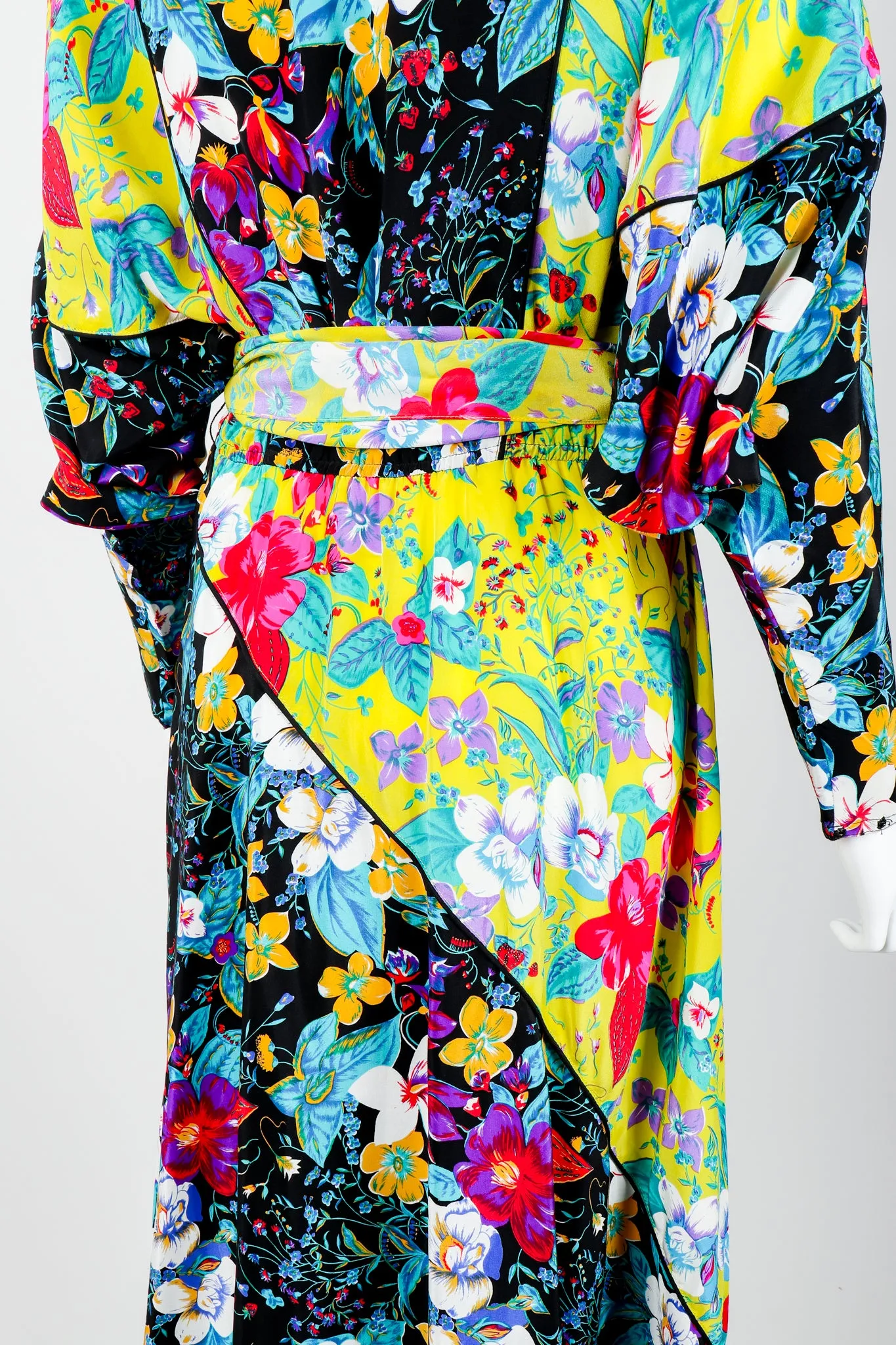 Floral Print Batwing Dress