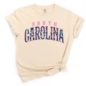 Floral South Carolina Arch Short Sleeve T-Shirt