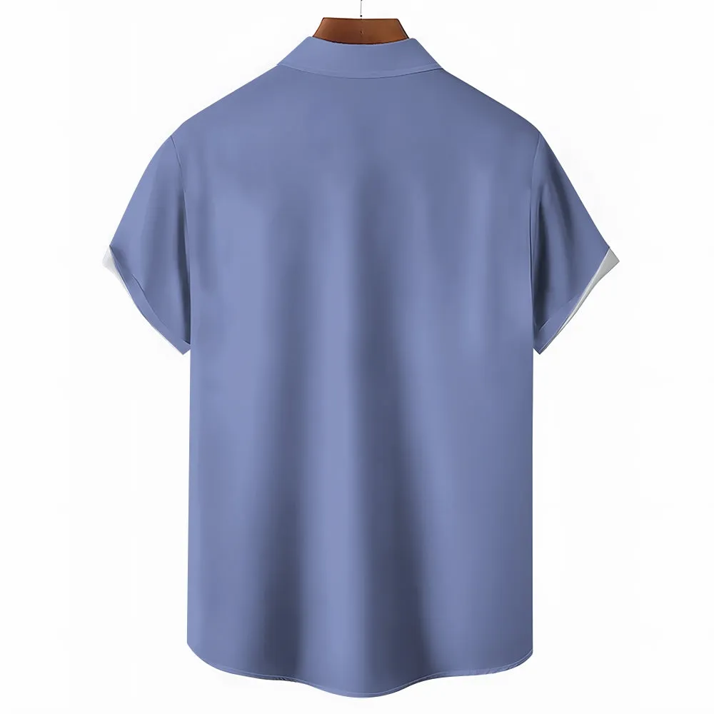 Fun Character Printed Casual Oversized Short Sleeve Shirt 2407001009