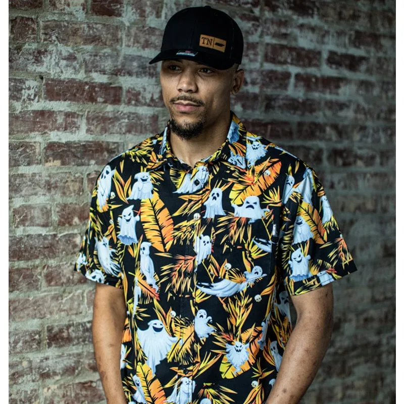 Ghost Party Button Down