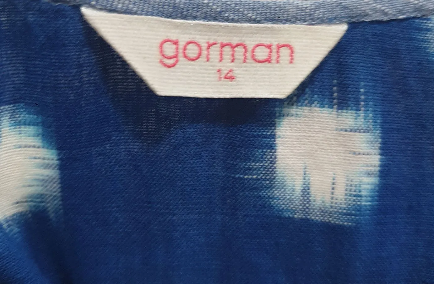 Gorman unique print dress size 14